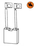 Diagram Koolborstels voor vorkheftrucks - Koolborstels met Gratis Wereldwijde Levering uit Voorraad